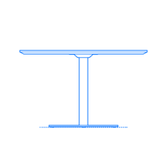 Furniture Dining Tables Blu Dot Easy Dining Table Outline Svg Vector, Free Vectors File
